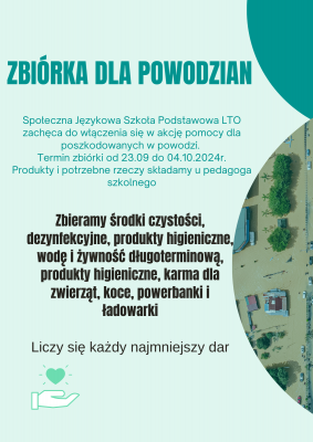 Zbiórka dla powodzian