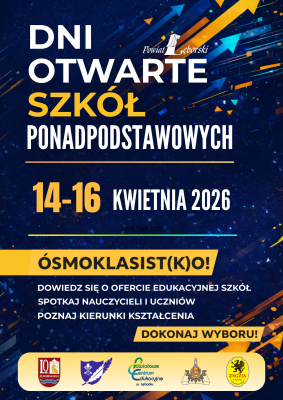 Dni Otwarte Szkół Ponadpodstawowych dla Ósmoklasistów